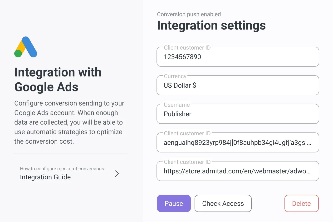 Google Ads Integration