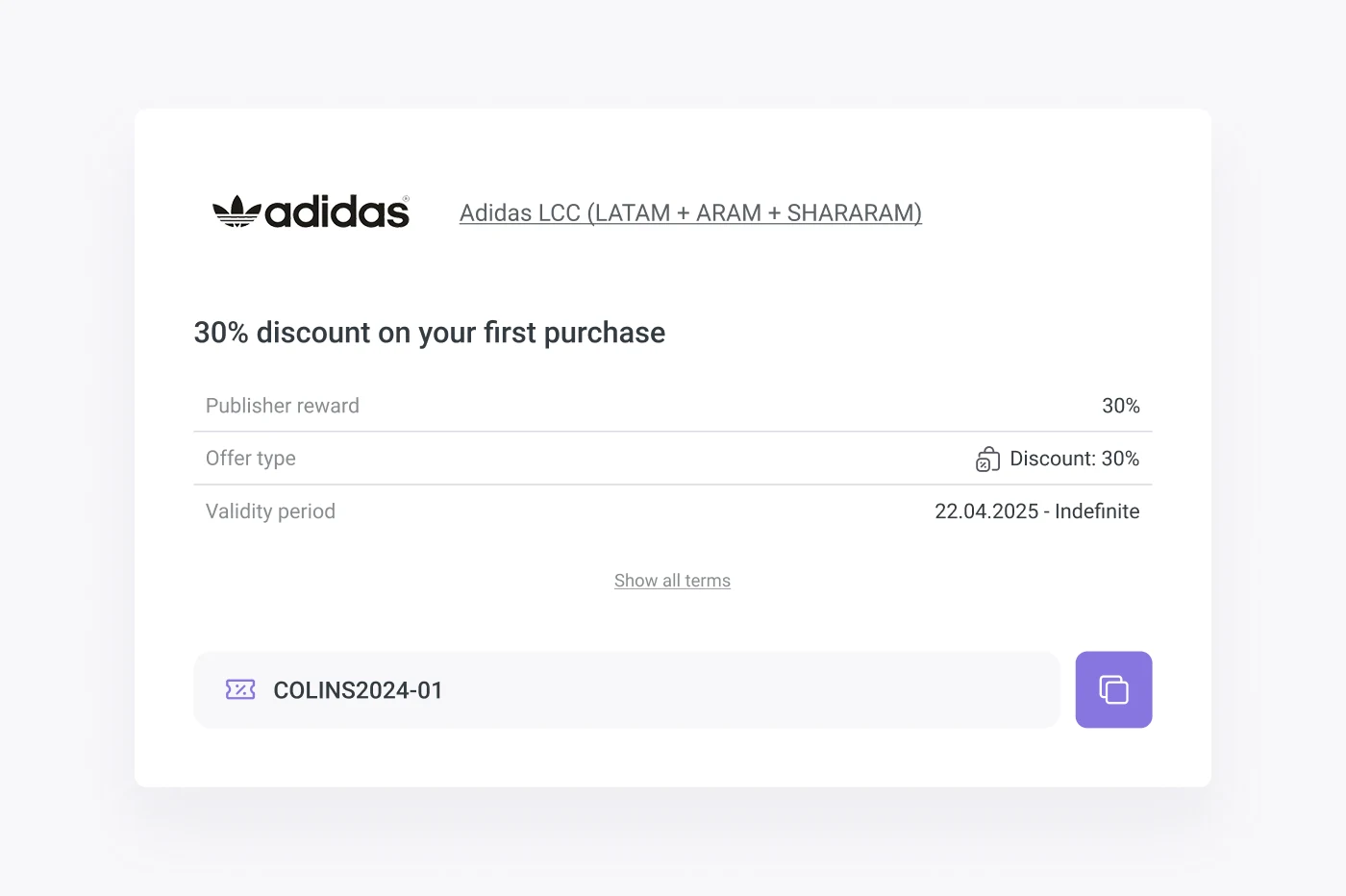 Promocode offers