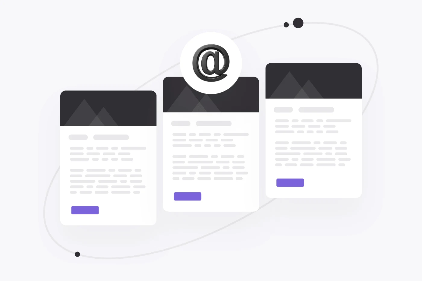 Dedicated emails or newsletter blocks
