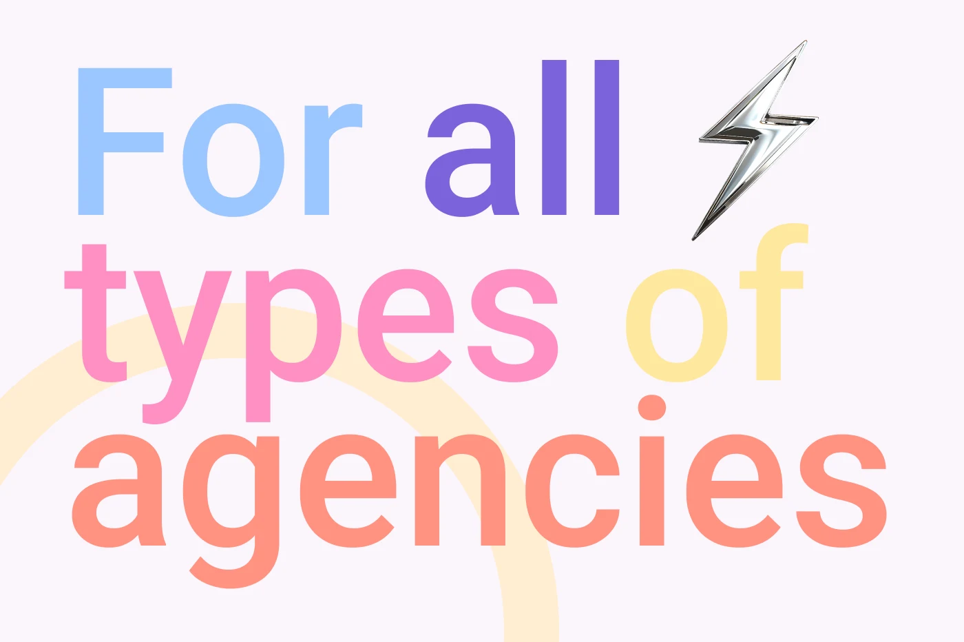 Partnerships for all types of agencies